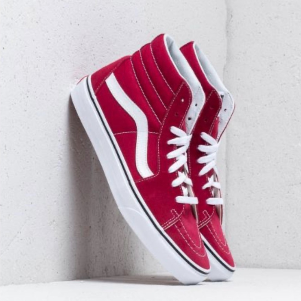 Red Hightop VANS size 6